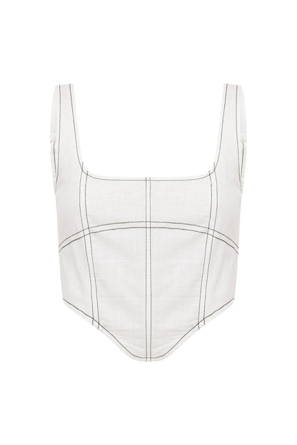 SAMPLE-Koralie Top - White