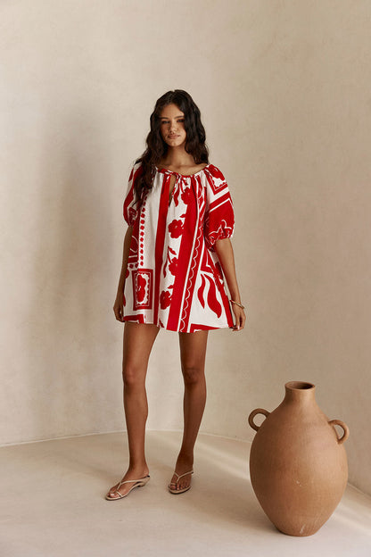 Kit Dress - Red Voyage