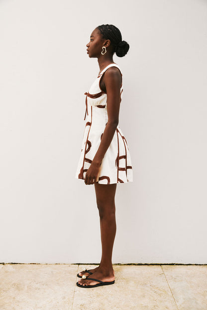 Alfresco Dress - Marbled Mocha