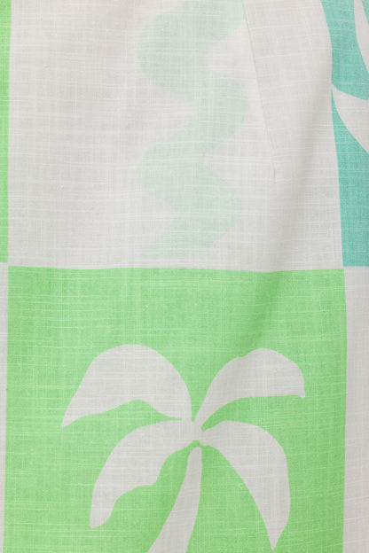 SAMPLE-Harlow Skirt - Palm Tile Breeze