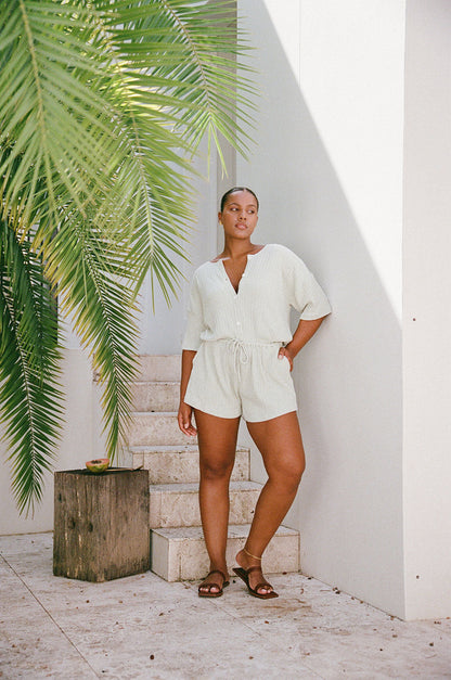 SAMPLE-Juniper Playsuit - Sage
