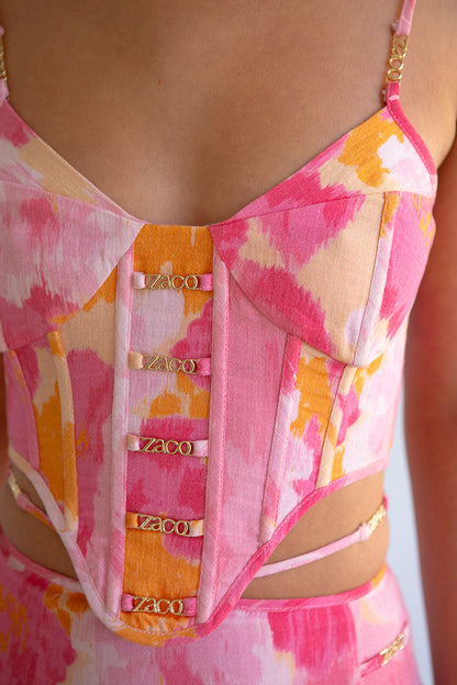 Serralina Top - Pink Gerbera