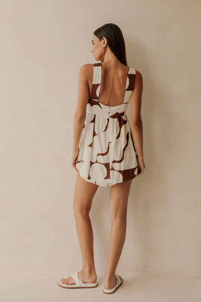 SAMPLE-Jada Playsuit - Sunroom Chocolate