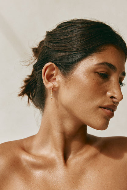 18K Kartika Huggie Earrings