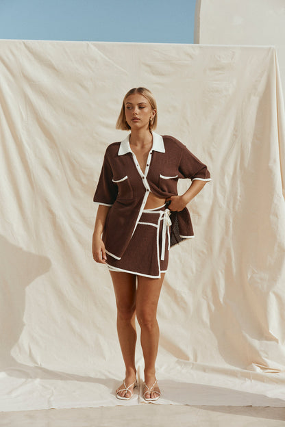Shiloh Skirt - Chocolate