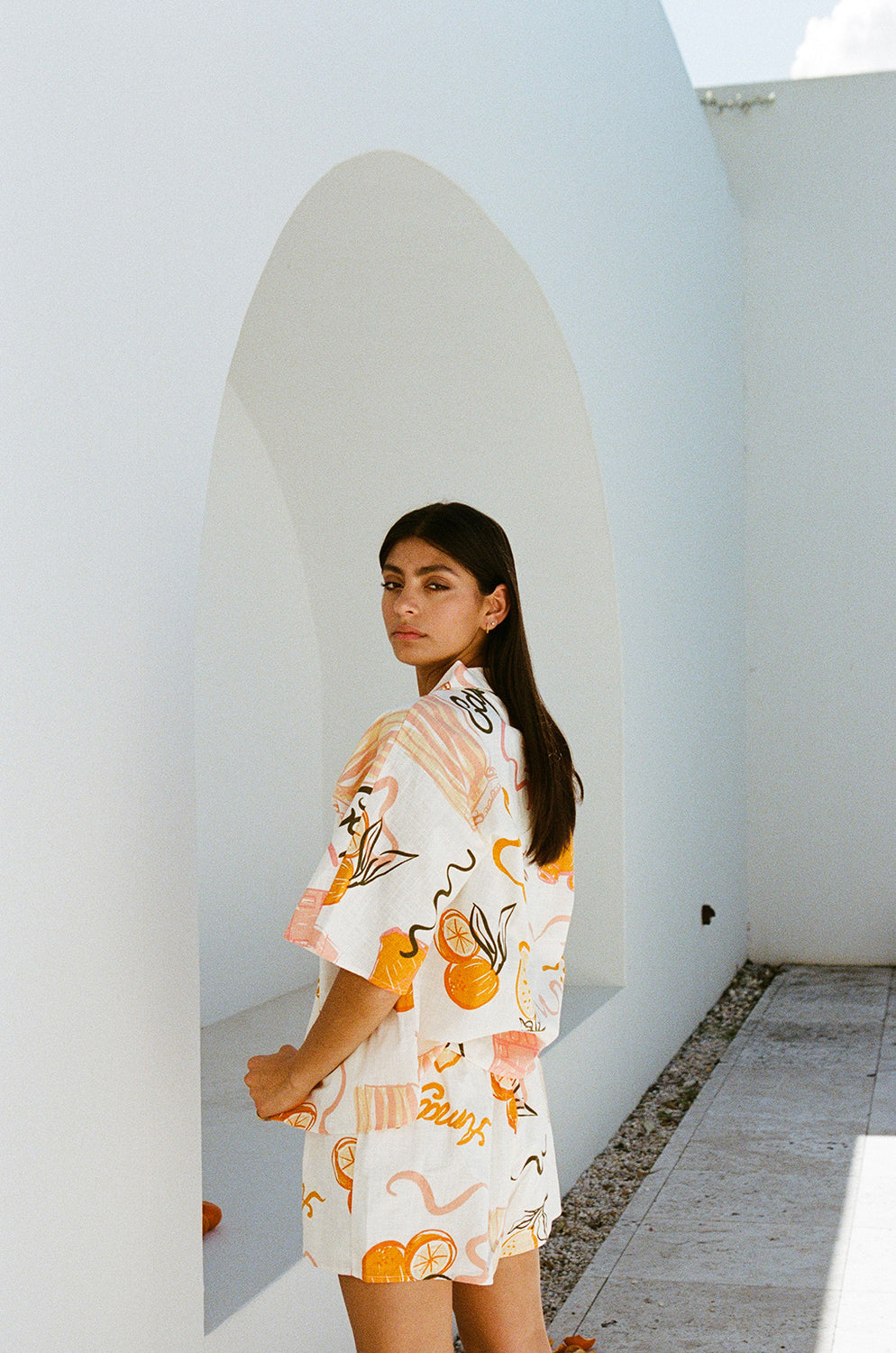 SAMPLE-Seona Top - Amalfi Aperol