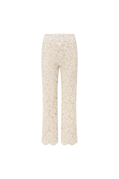 Kalila Crochet Pants - Ivory