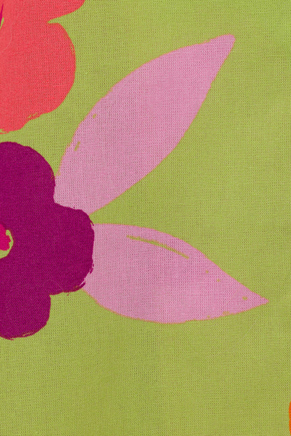 Thessy Top - Lime Floral