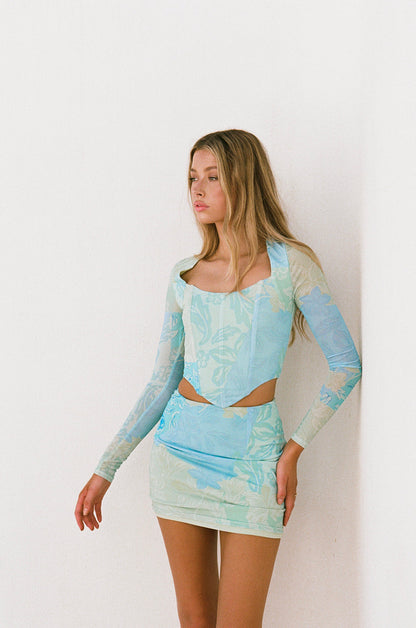 SAMPLE-Ellamay Skirt - Blue