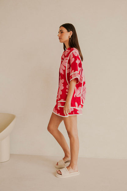 SAMPLE-Bowie Skirt - Daisy Red