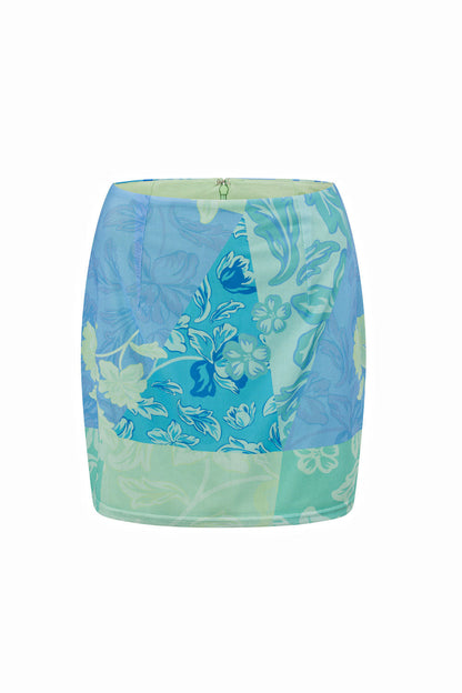 SAMPLE-Ellamay Skirt - Blue