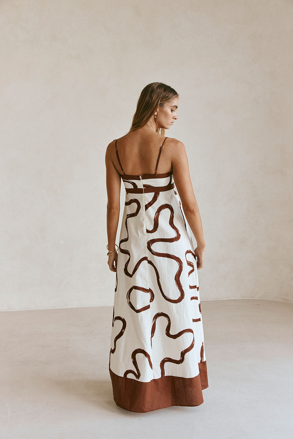 Addy Dress - Marbled Mocha