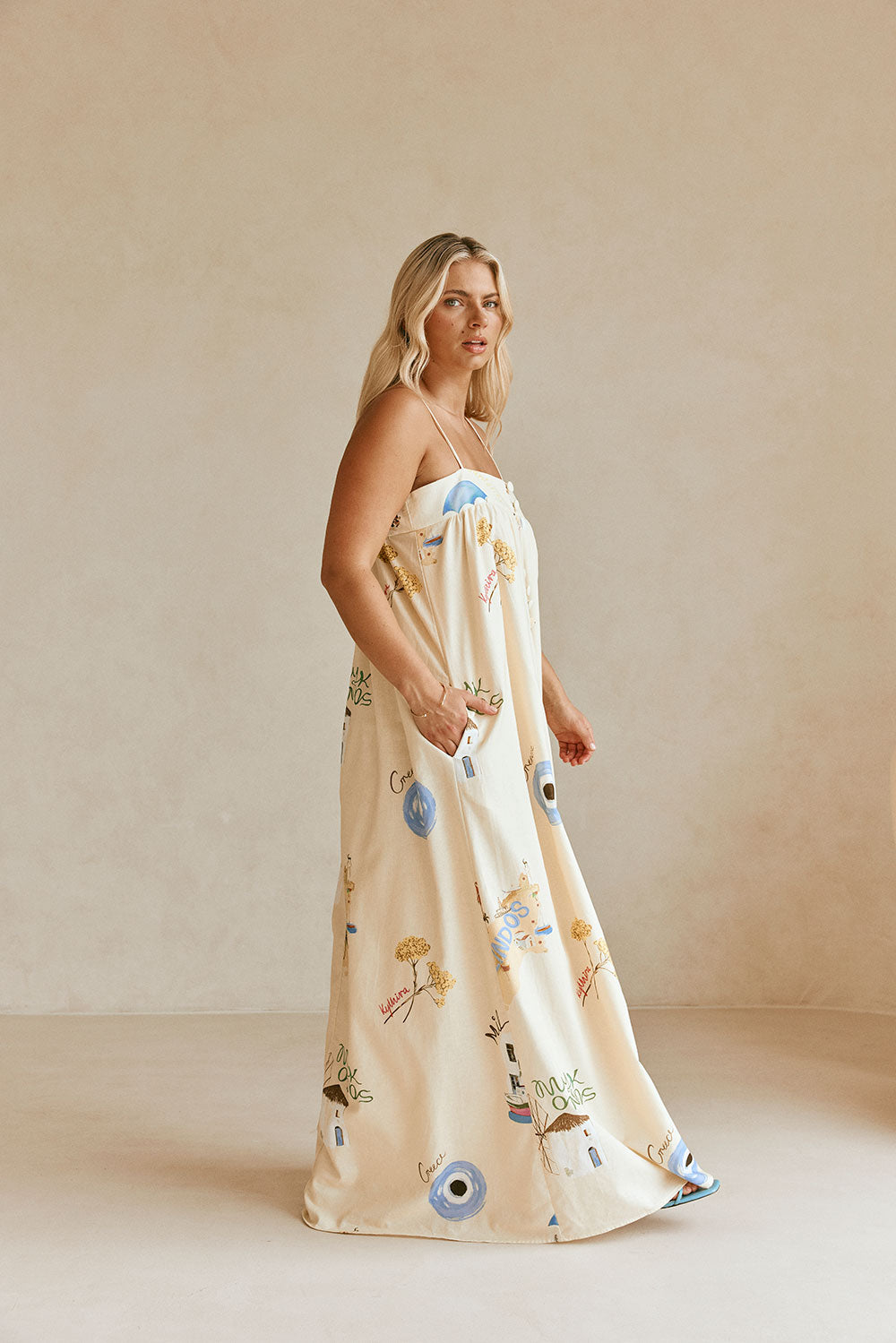 SAMPLE-Ida Dress - Isles Of Greece