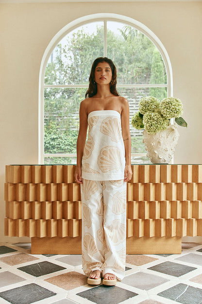 SAMPLE-Bahari Top - Coastal Shell