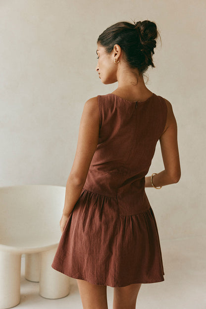 Alfresco Dress - Chocolate