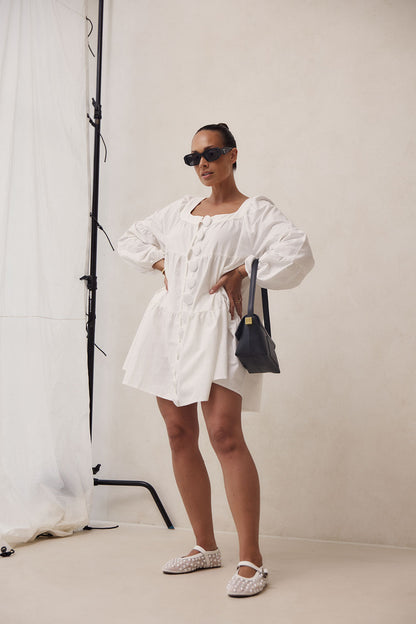 SAMPLE-Palmer Dress - White