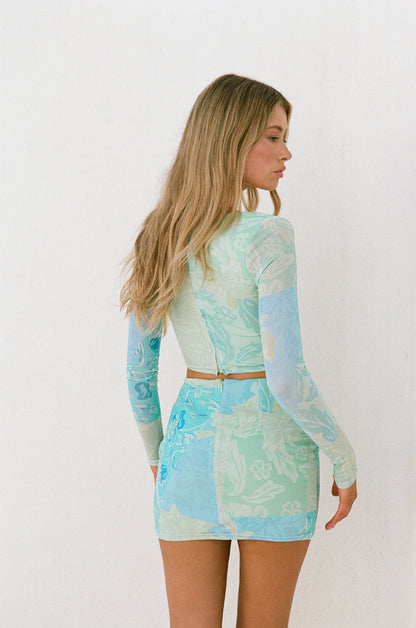 SAMPLE-Ellamay Skirt - Blue