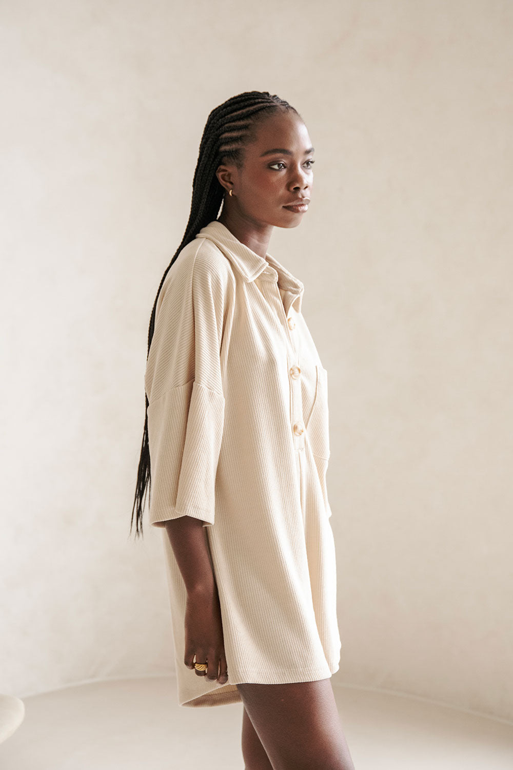 SAMPLE-Milena Playsuit - Beige