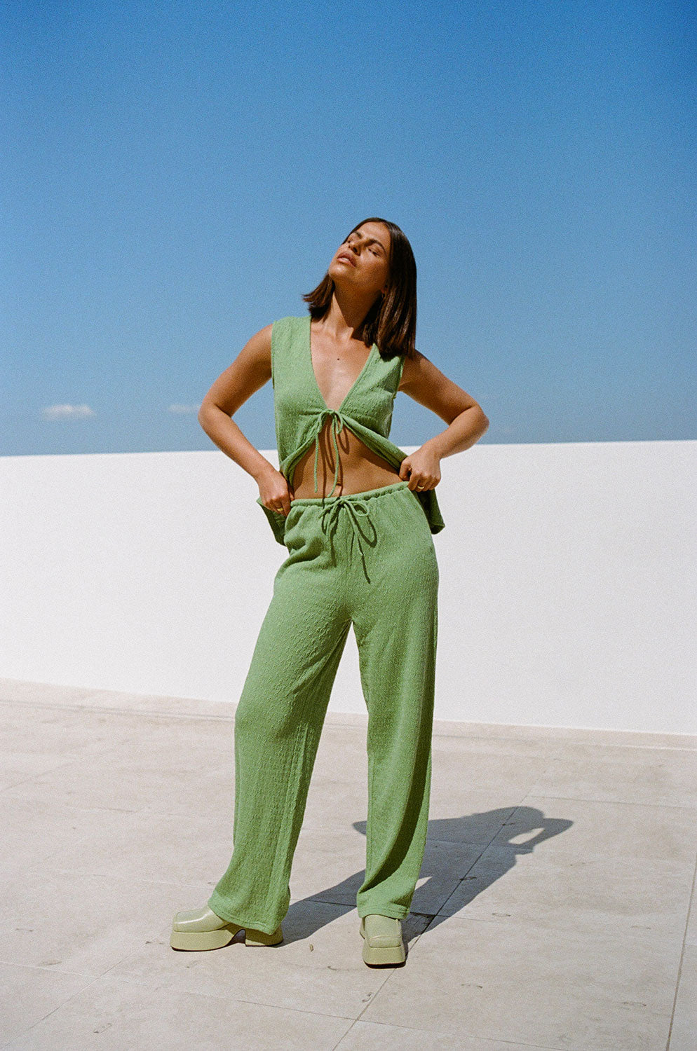 SAMPLE-Marina Pants - Green