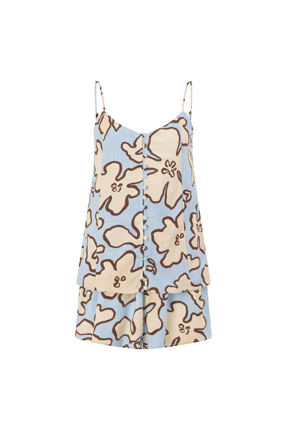 Cian Playsuit - Outline Floral