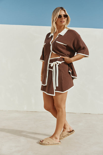Shiloh Skirt - Chocolate