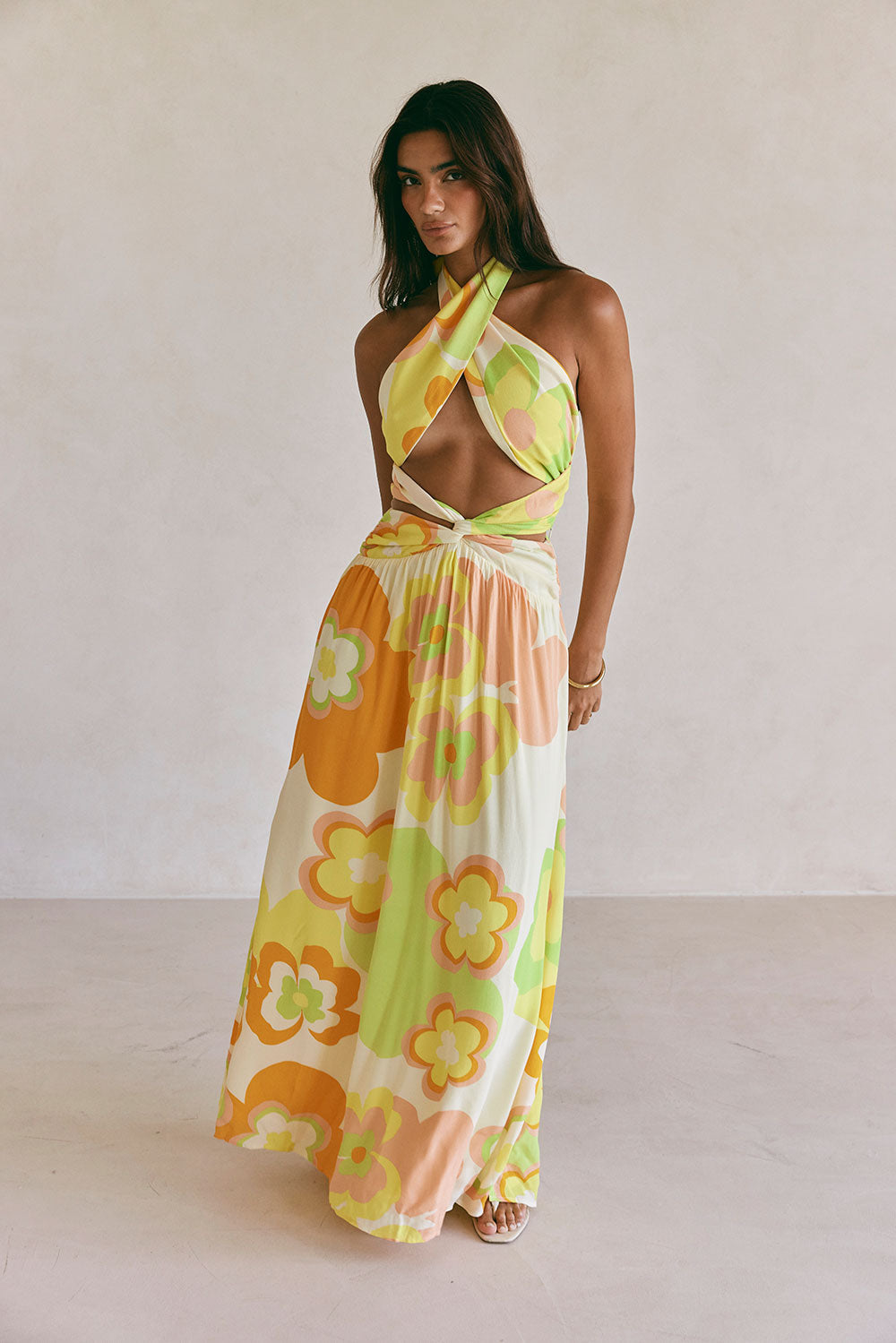 SAMPLE-Jorah Maxi Dress - Retro Bloom