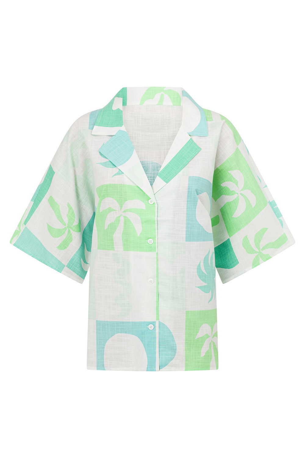 SAMPLE-Seona Top - Palm Tile Breeze