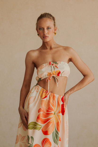 SAMPLE-Fei Dress - Petal Scarf