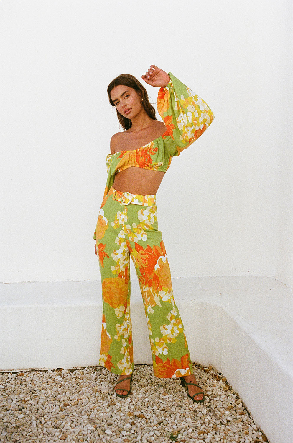 SAMPLE-Savannah Pants - Floral Sunset