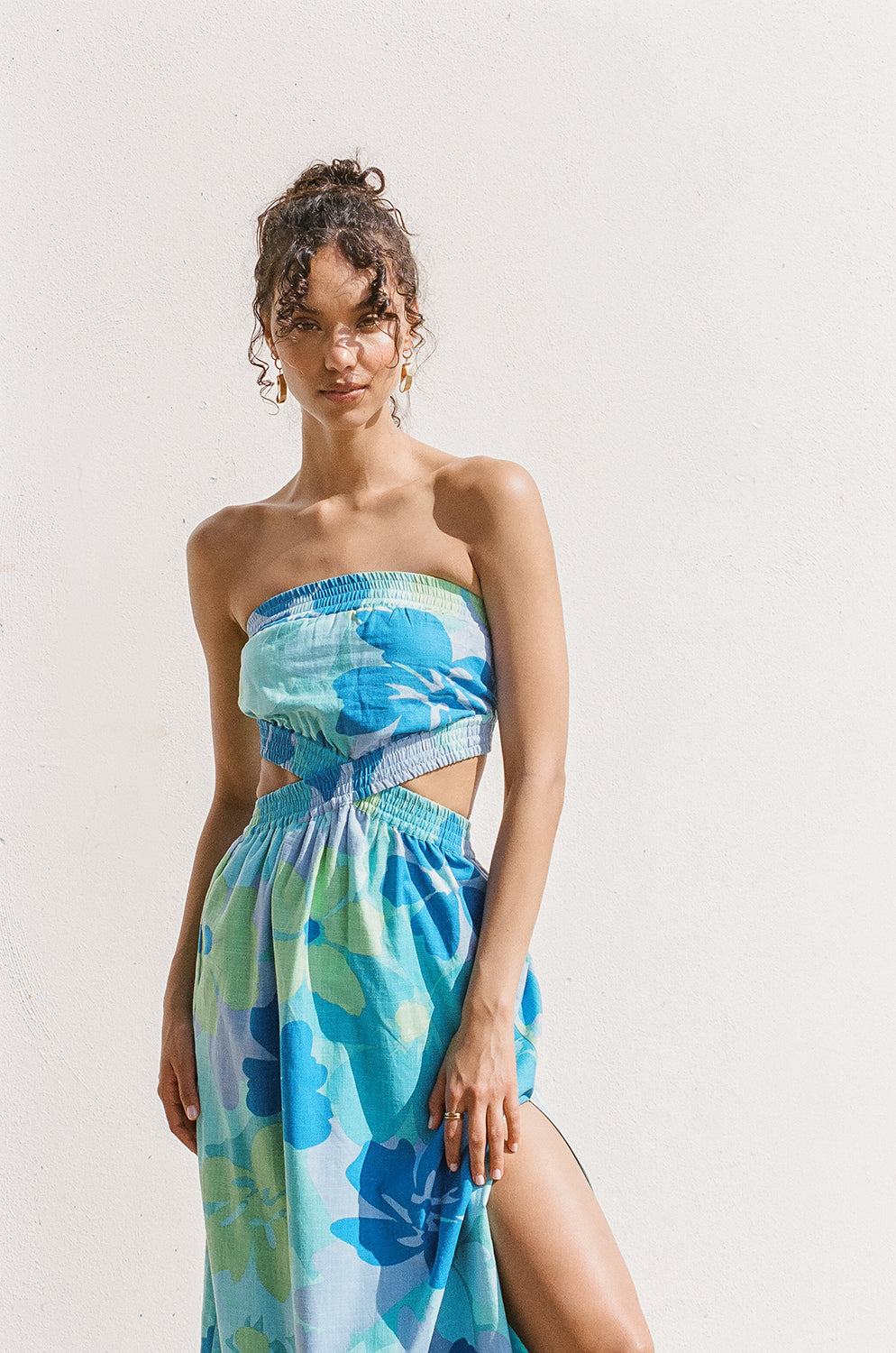 SAMPLE-Holland Midi Dress - Bold River