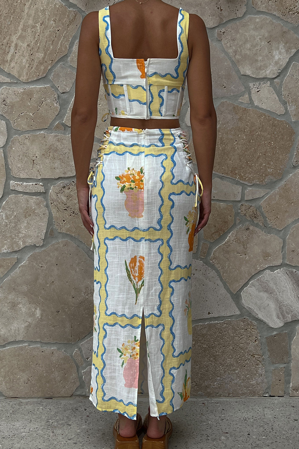 SAMPLE-Taleah Skirt - Flower Pots