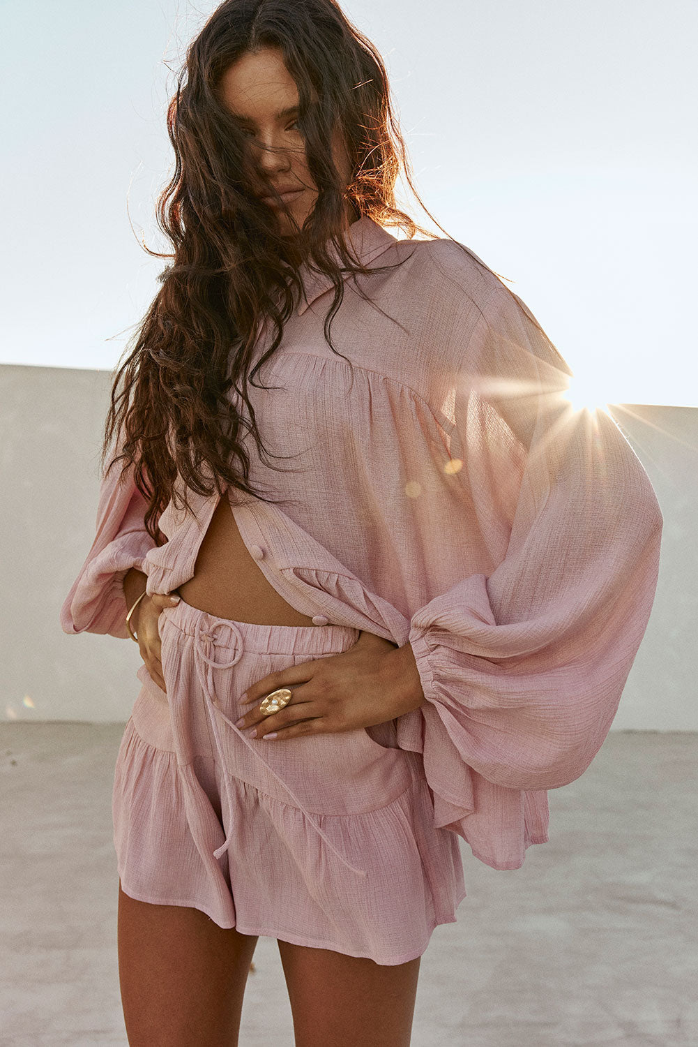 SAMPLE-Huxley Shorts - Blush