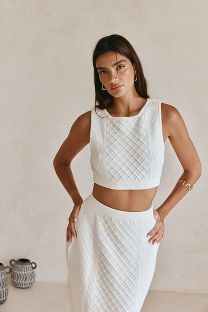 Lotus Top - Cable Knit