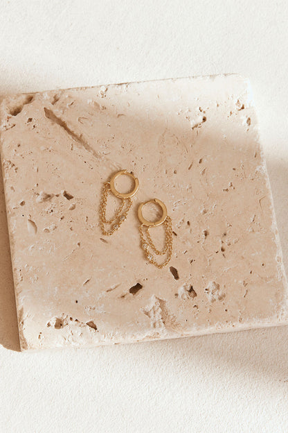 18K Kartika Huggie Earrings