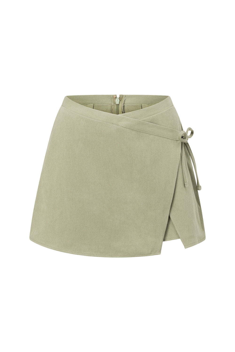 SAMPLE-Rocio Wrap Skort - Green