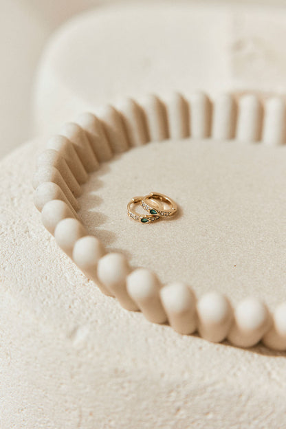 18K Ariel Huggie Earrings