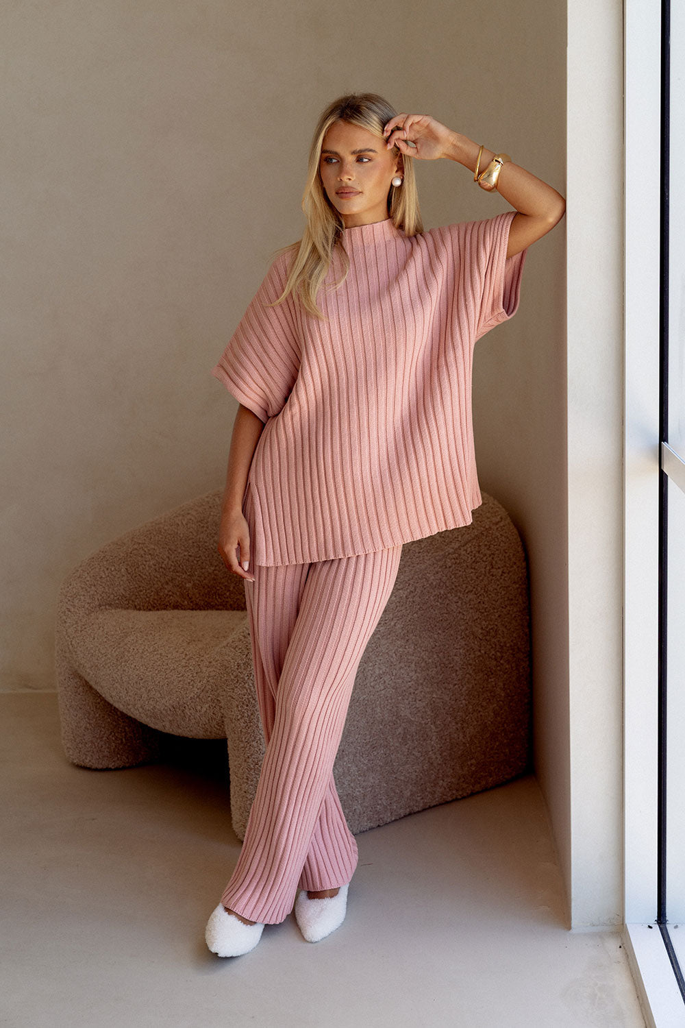 SAMPLE-Celine Top - Blush