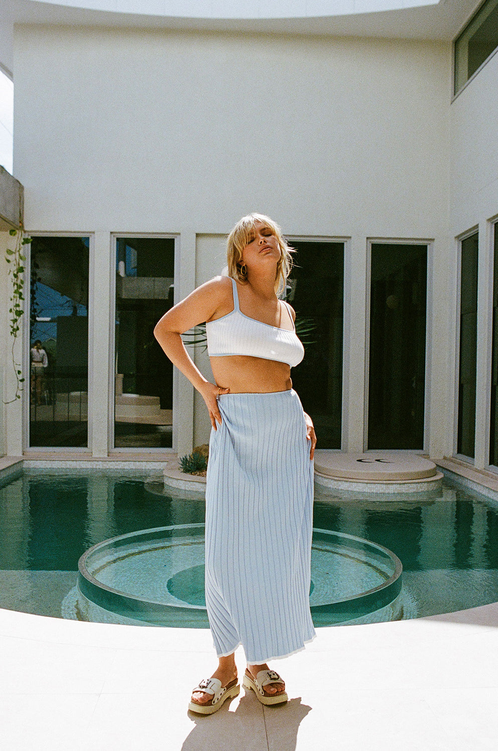 SAMPLE-Jordi Skirt - Blue