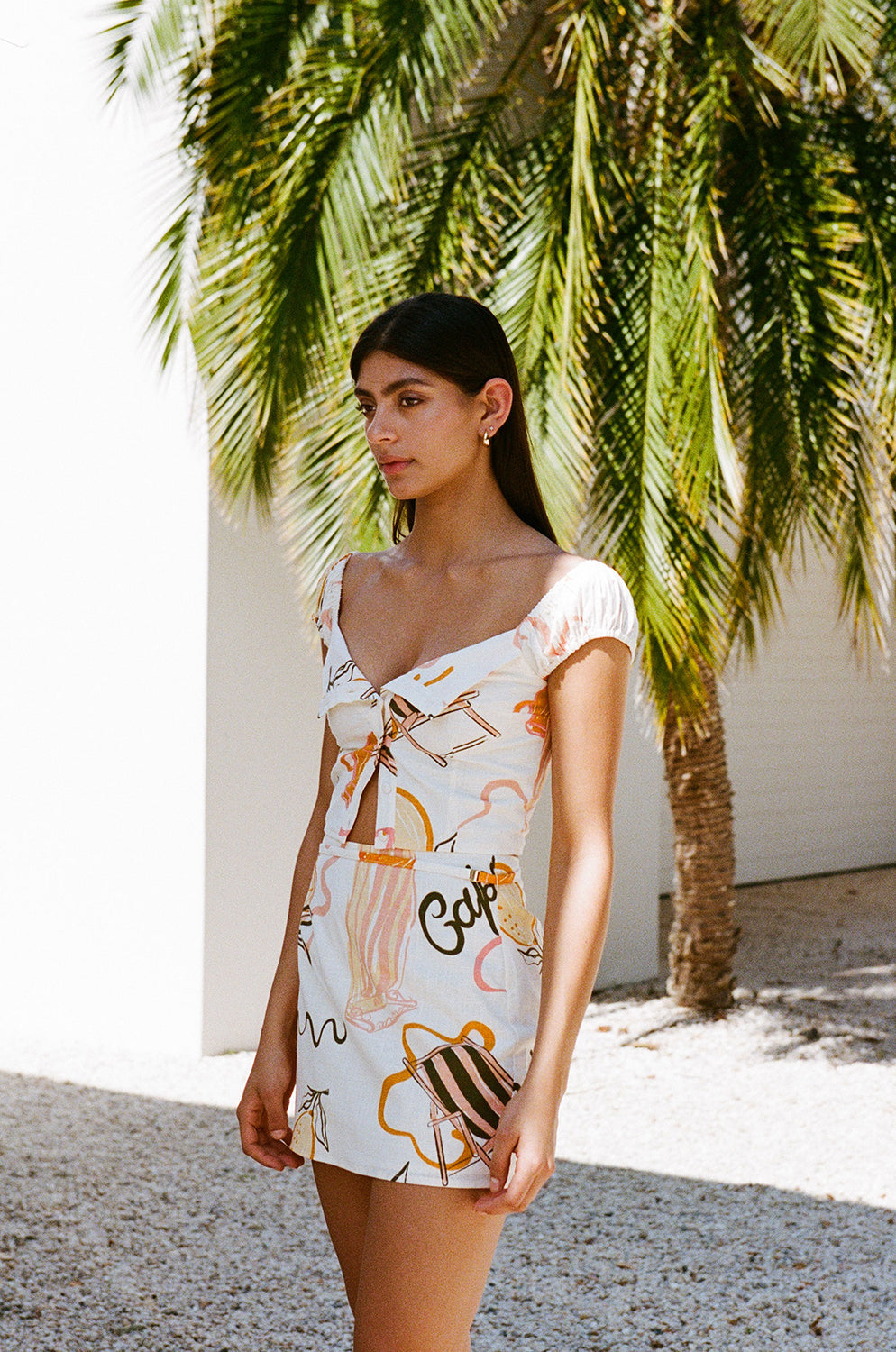 SAMPLE-Danica Skirt - Amalfi Aperol