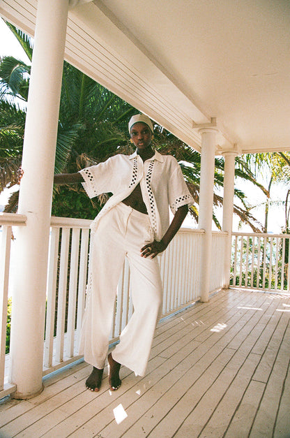 SAMPLE-Alyssia Pants - White