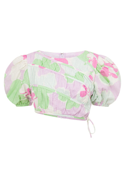 Elika Top - Misty Floral