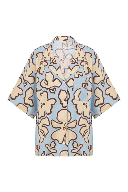 Thessy Top - Outline Floral