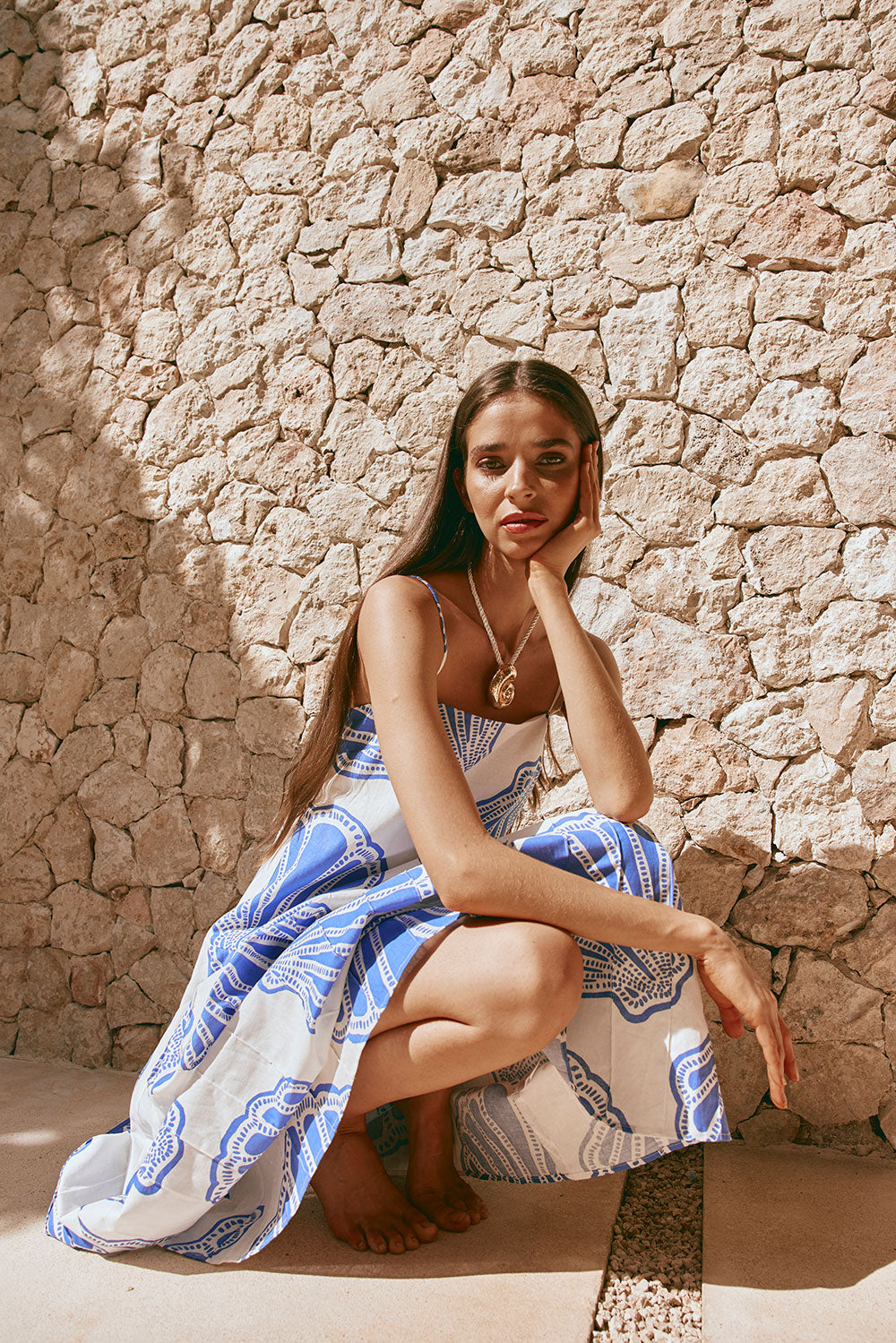 SAMPLE-Bette Dress - Seashell