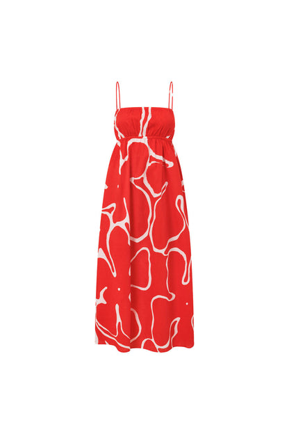 SAMPLE-Catie Dress - Evoke Red