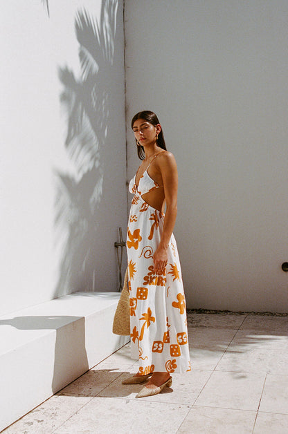 SAMPLE-Toulouse Maxi Dress - Objects Cream