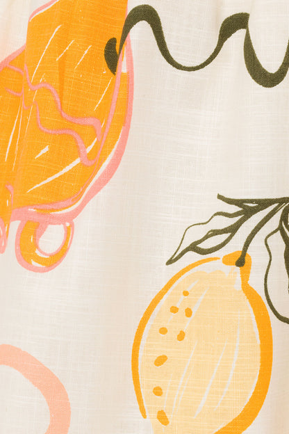 SAMPLE-Zenaida Dress - Amalfi Aperol