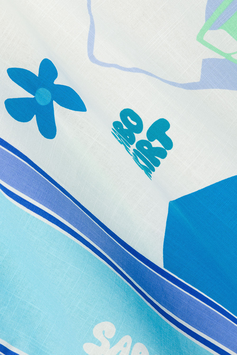 SAMPLE-Amira Top - Scarf Azure