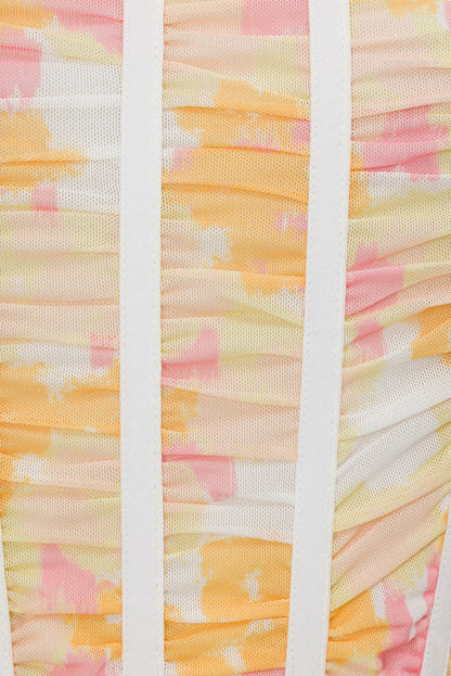 Majella Corset Top - Smudge Ditsy