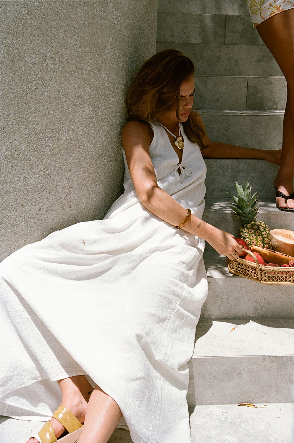 SAMPLE-Hara Dress - White