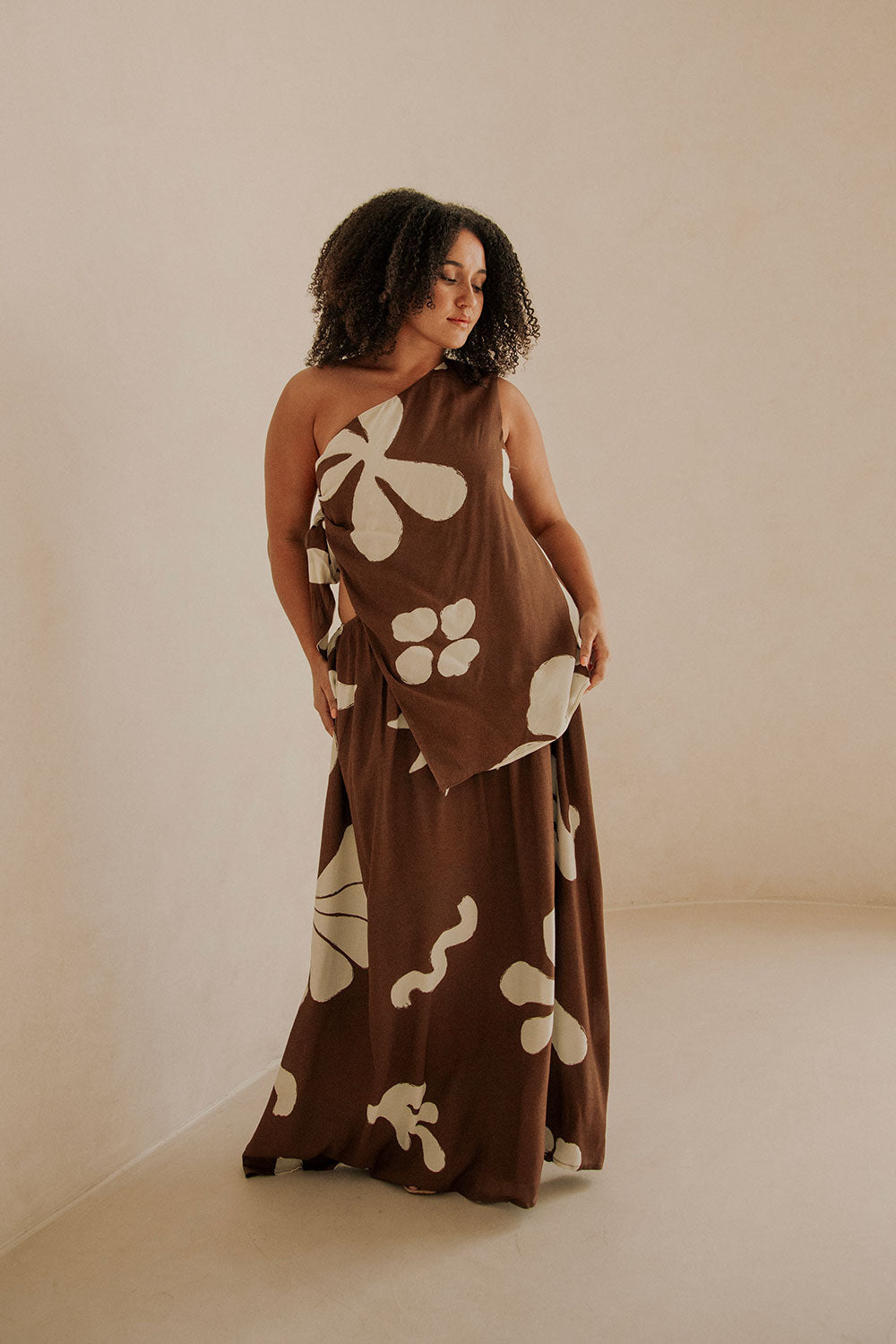 SAMPLE-Lessi Dress - Galene Brown